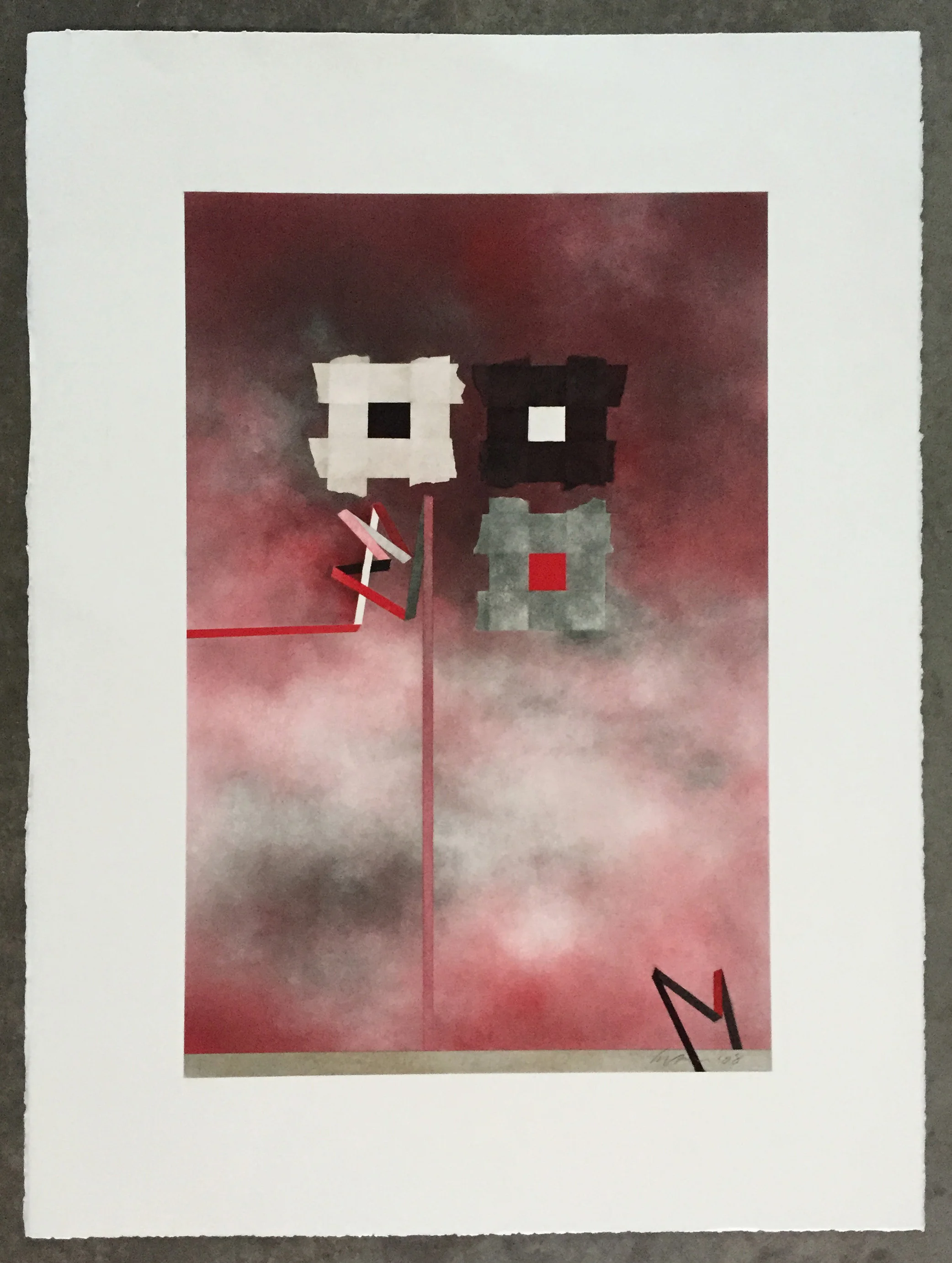   chorus III  26' x 20" pastel on paper 