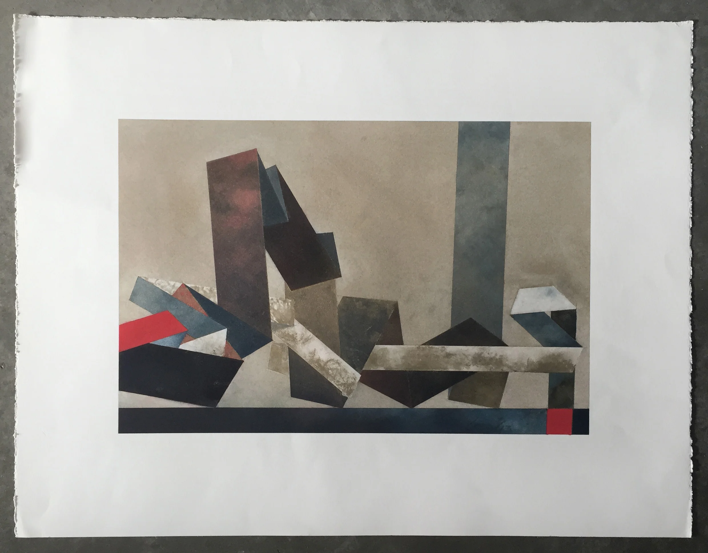   Scape XVII  Pastel on paper  26" X 20" 