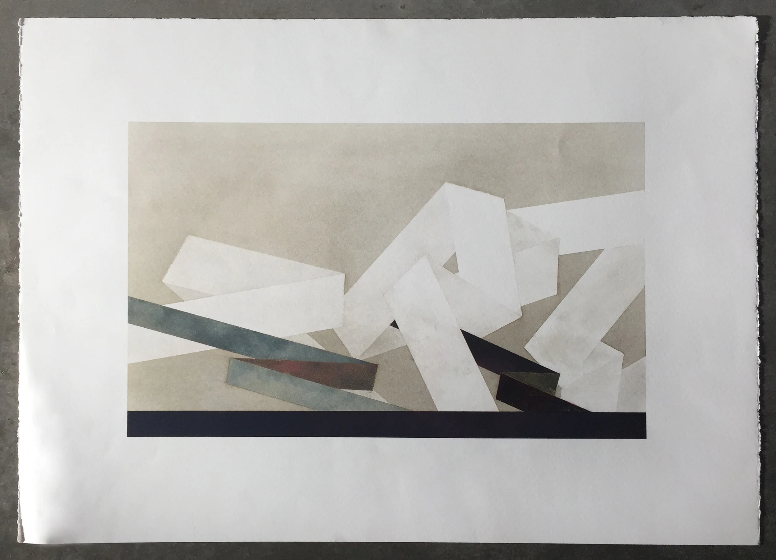  Scape XVIII Pastel on paper   26" X 20" 