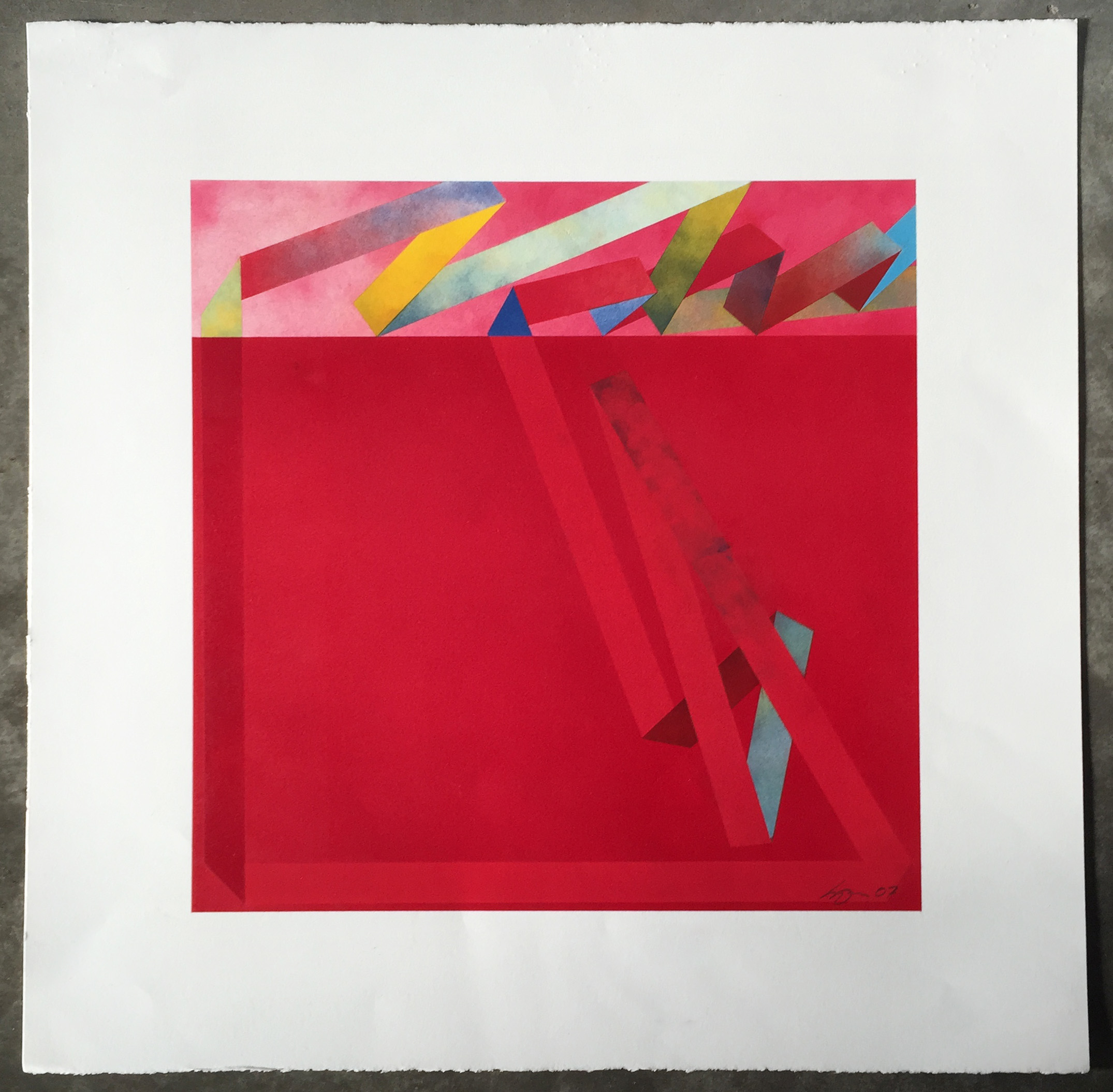   Tejeban Series II  Pastel on paper  26"x 26" 