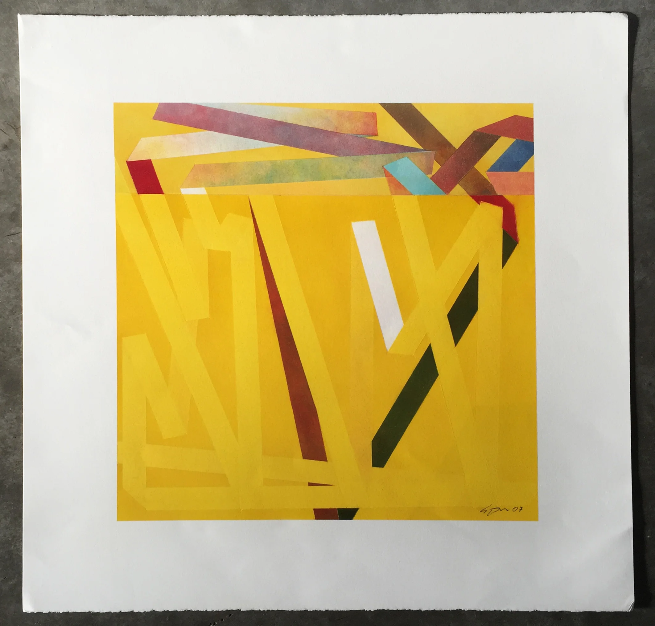   Tejeban Series I  Pastel on paper 26"x 26" 