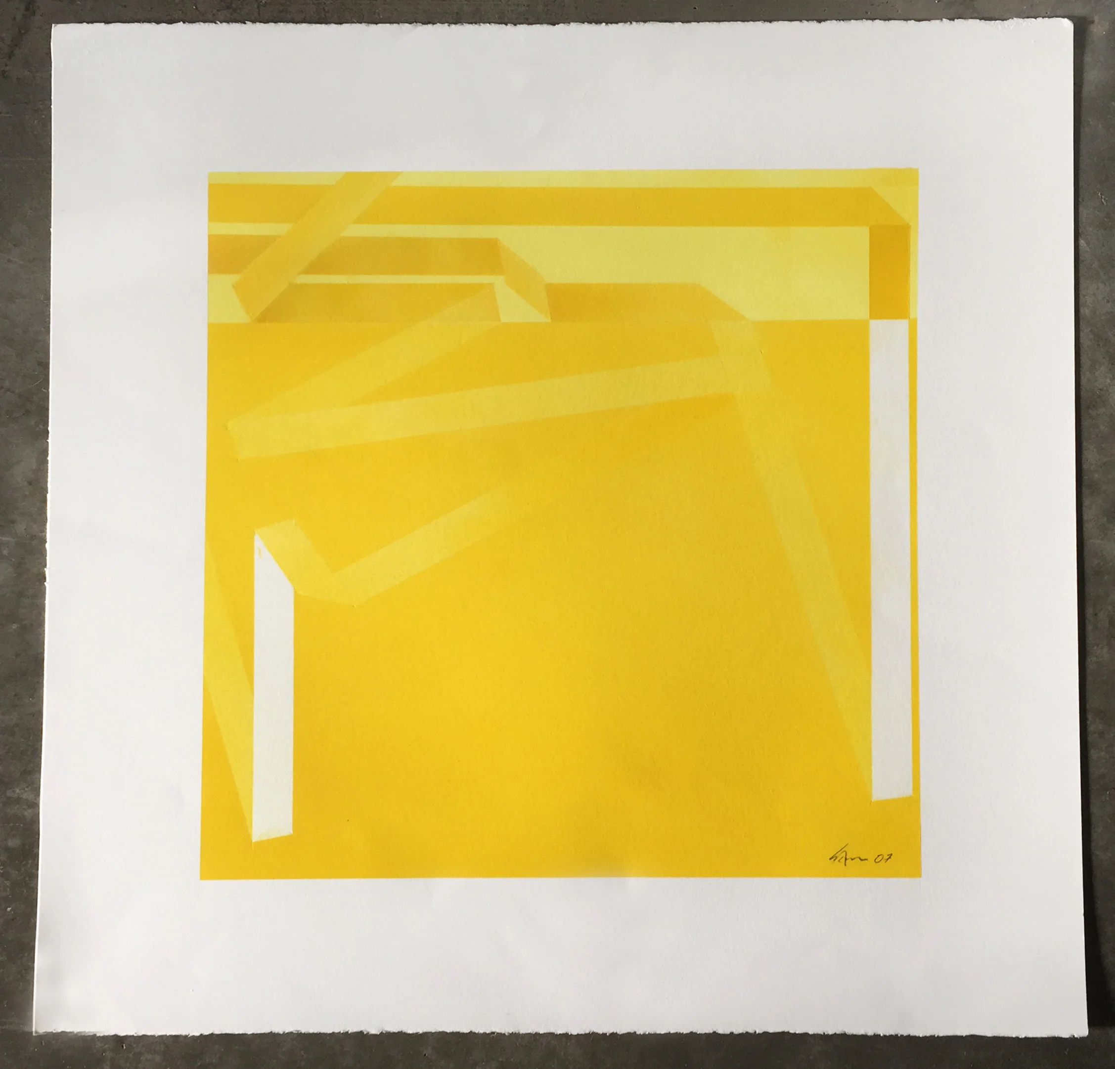   Tejeban Series IV  Pastel on paper   26"x 26" 