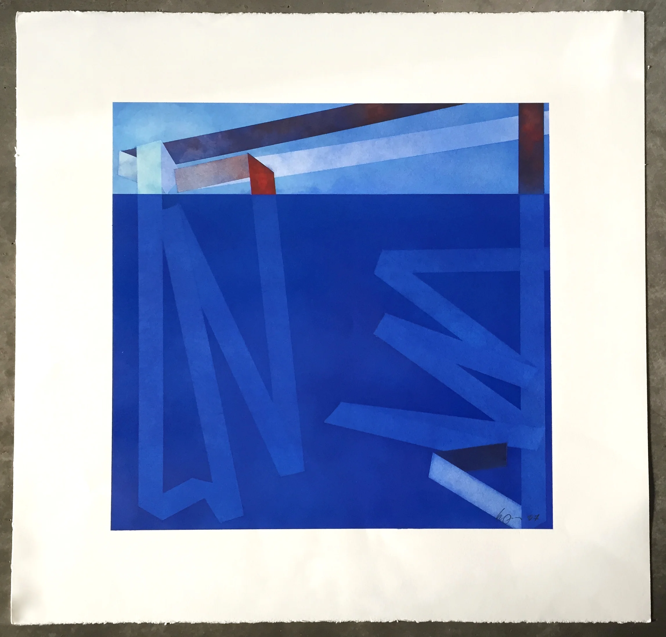   Tejeban Series VI  Pastel on Paper  26"x 26" 