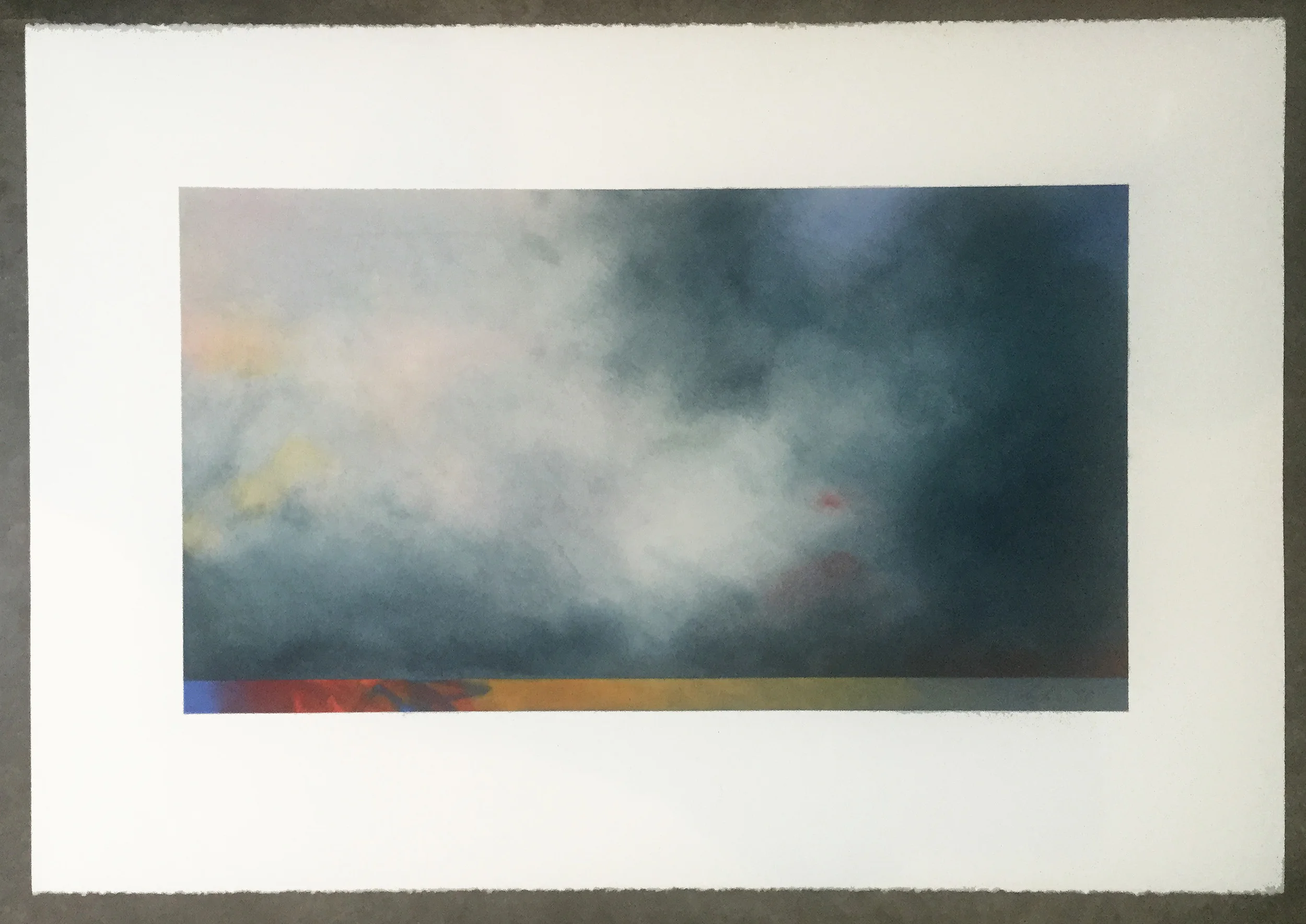   In about an hour   Pastel on paper  40" x 26" 