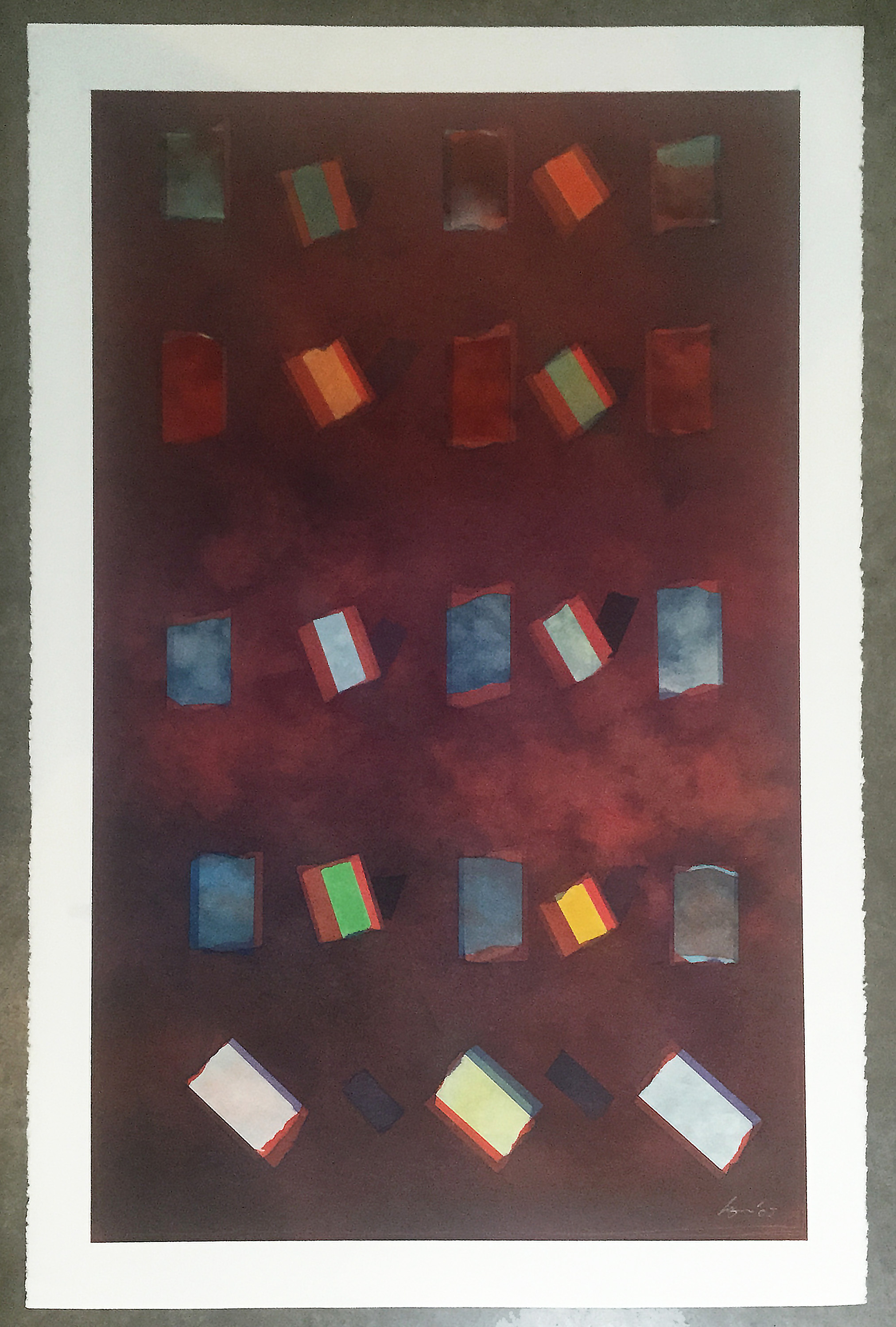   Formation, study   Pastel on paper  26" x 40" 