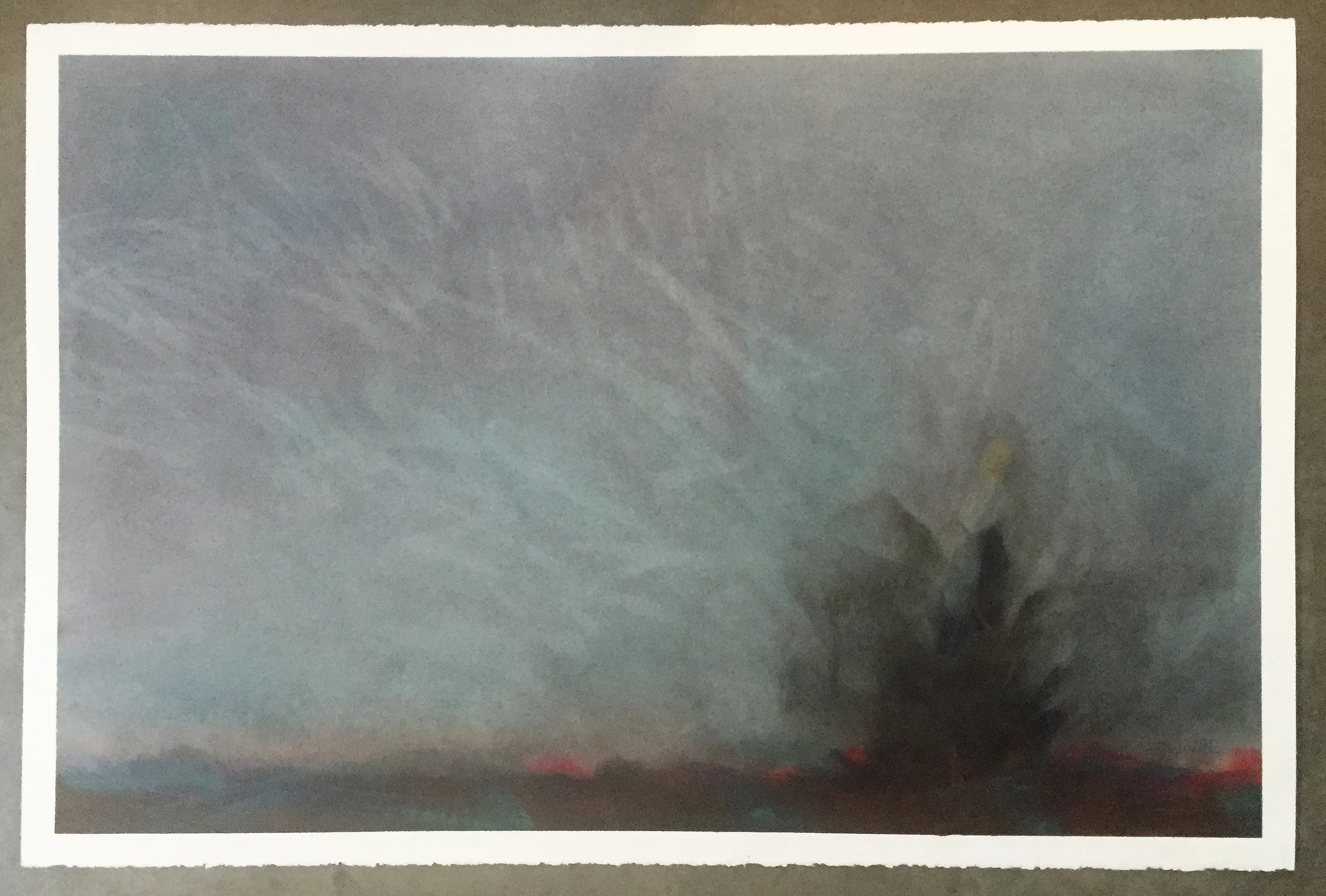   It's here...  Pastel on paper  40" x 26" 