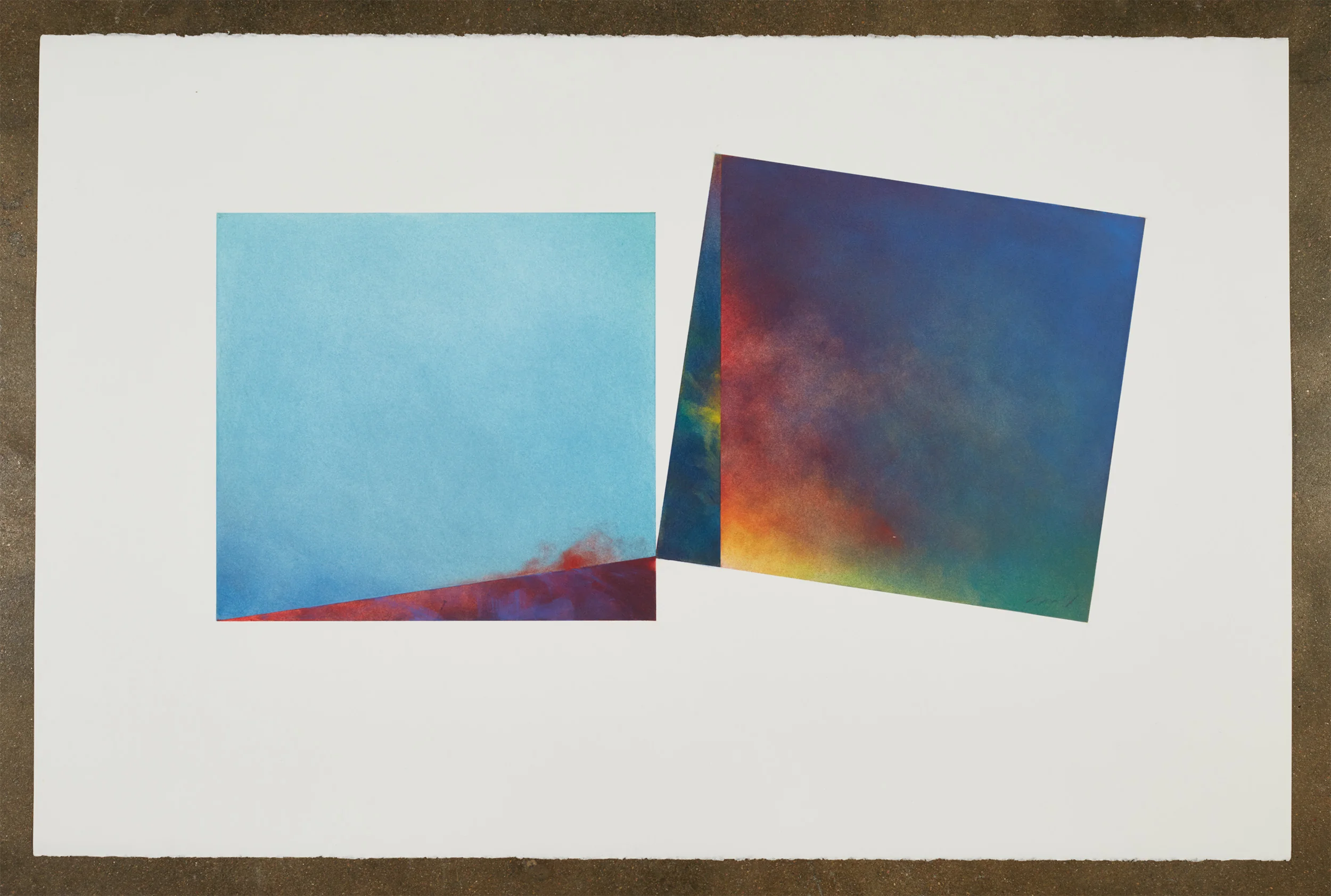  TWO ROADS II  40" X 26" PASTEL ON PAPER 