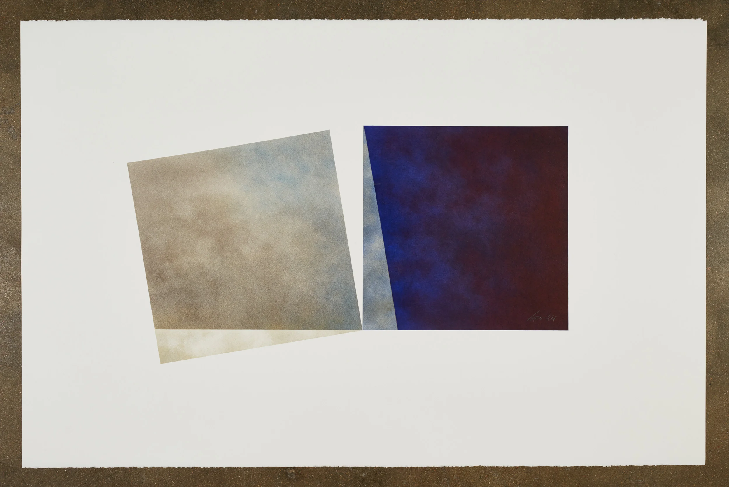   WALL III  40" x 26" Pastel on Paper 