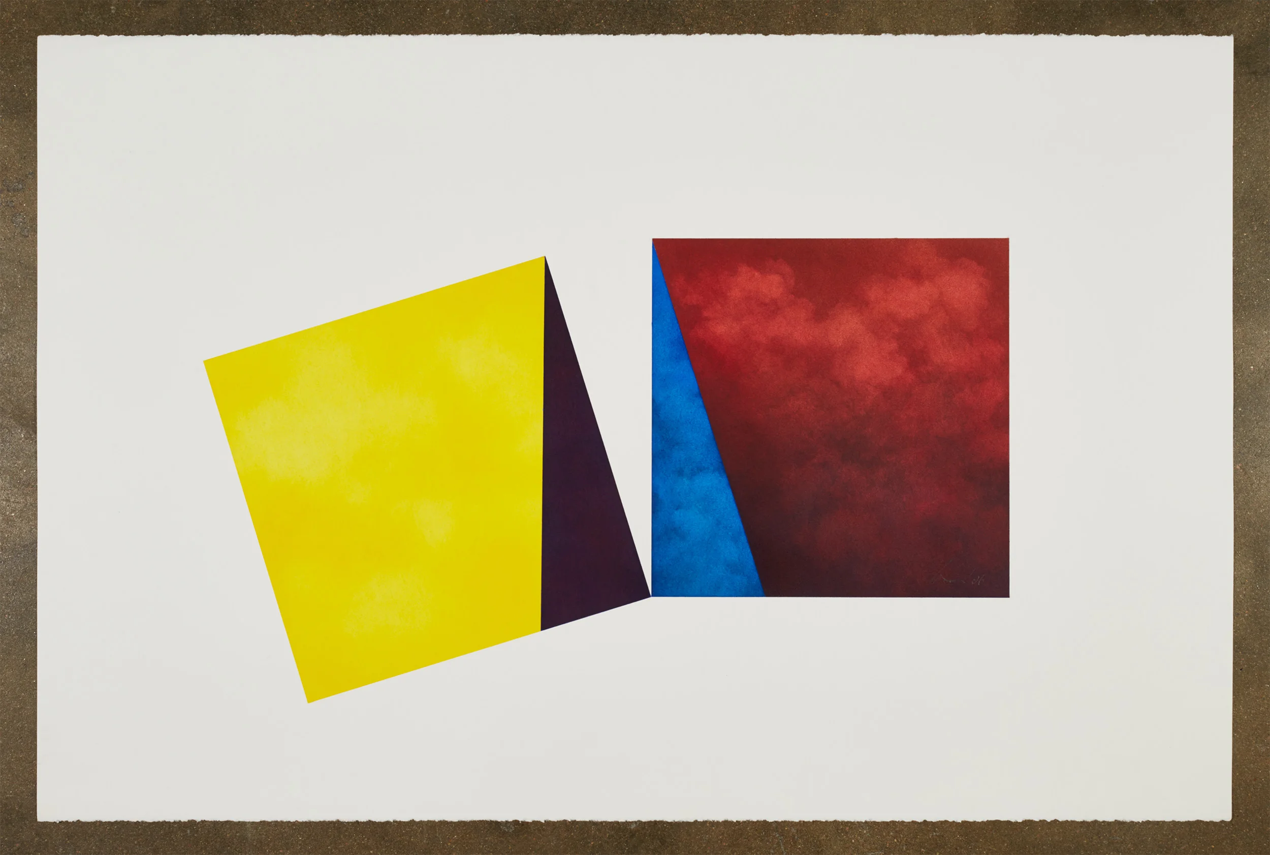  THREE ROADS I  40" X 26" Pastel on Paper 