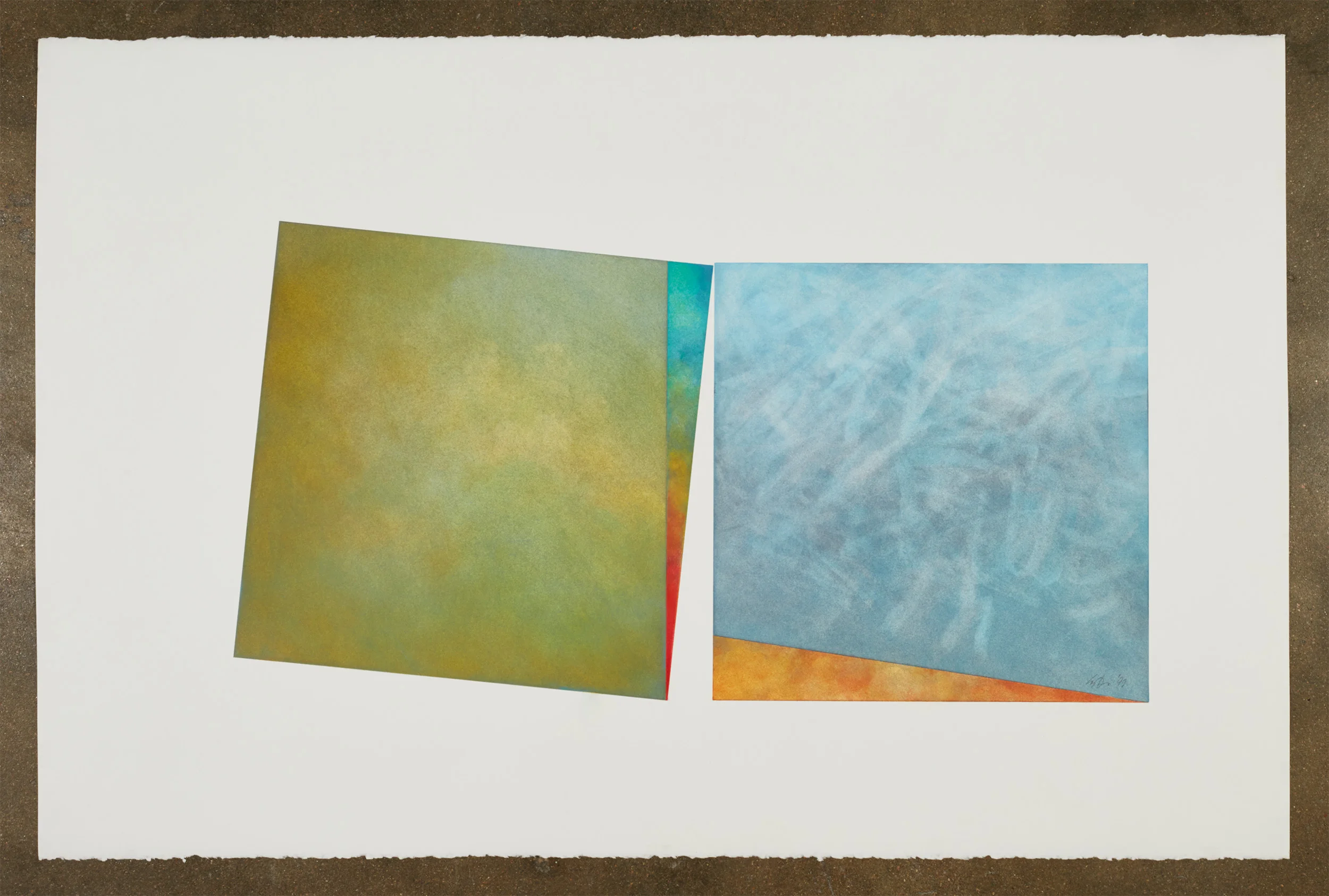   TWO ROADS III  40" x 26" Pastel on Paper     