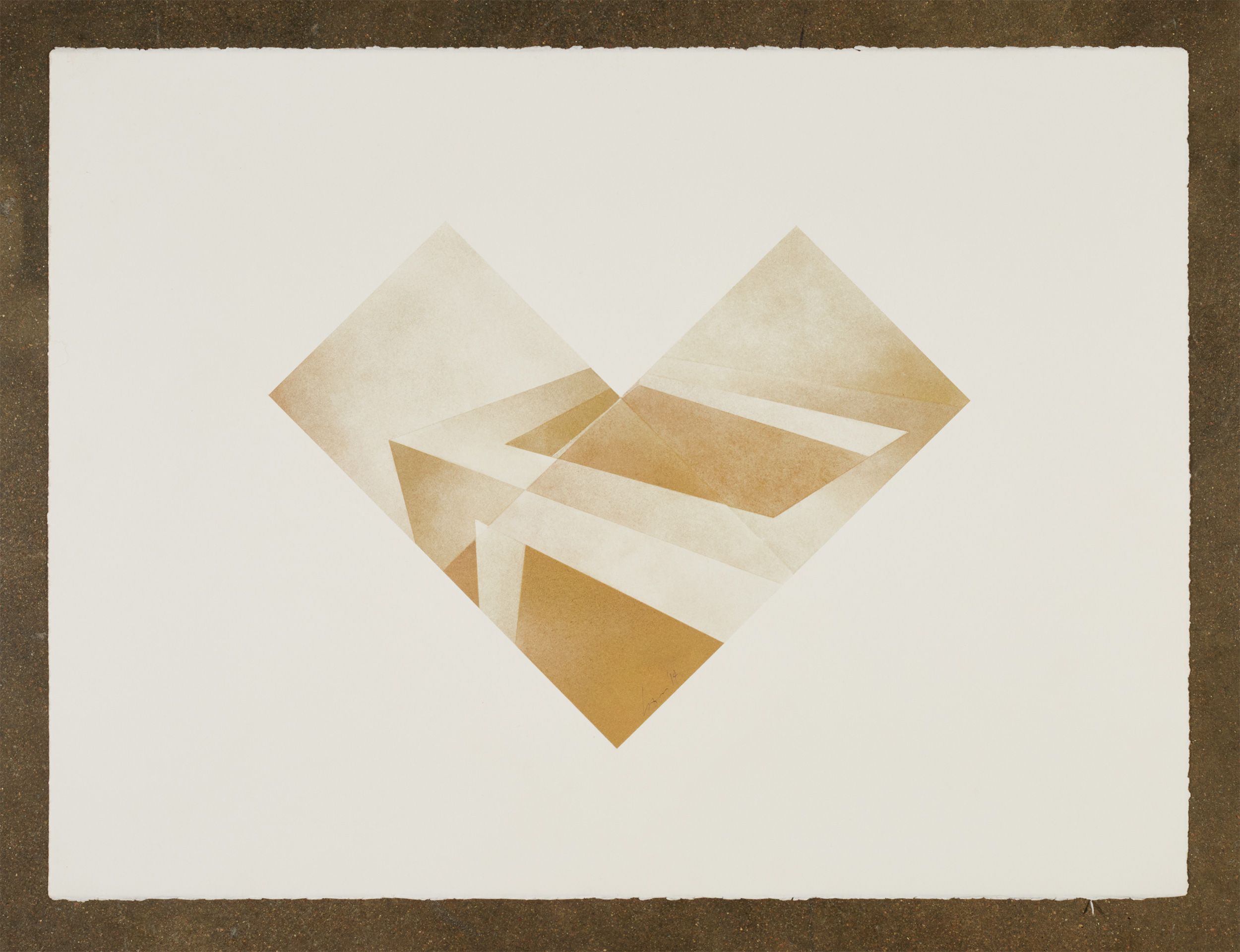   WEDGE PROJECT 5  30" x 22" Pastel on paper 
