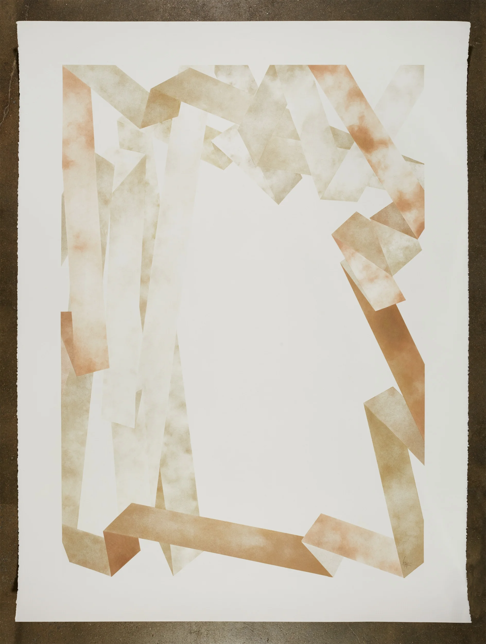   TATTERS I    38' X 51" &nbsp;&nbsp; Pastel on Paper 