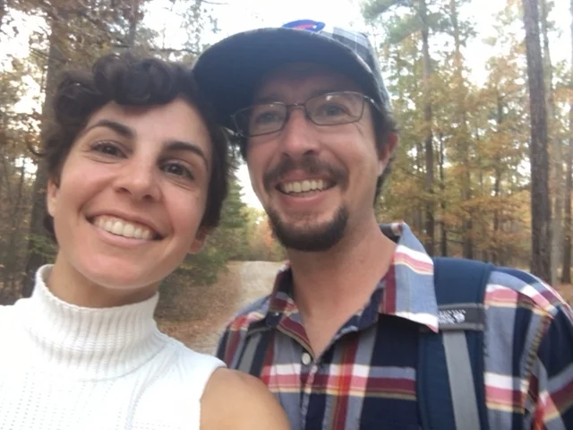 Erik and I enjoying the fall leaves in Harbison State Park, SC. Thanksgiving Day 2016.