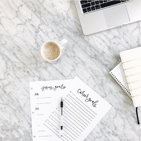 Project: Printable PDF 6 Goal Sheets - Giveaway for the New Year Client: Margot+Co, Self-project