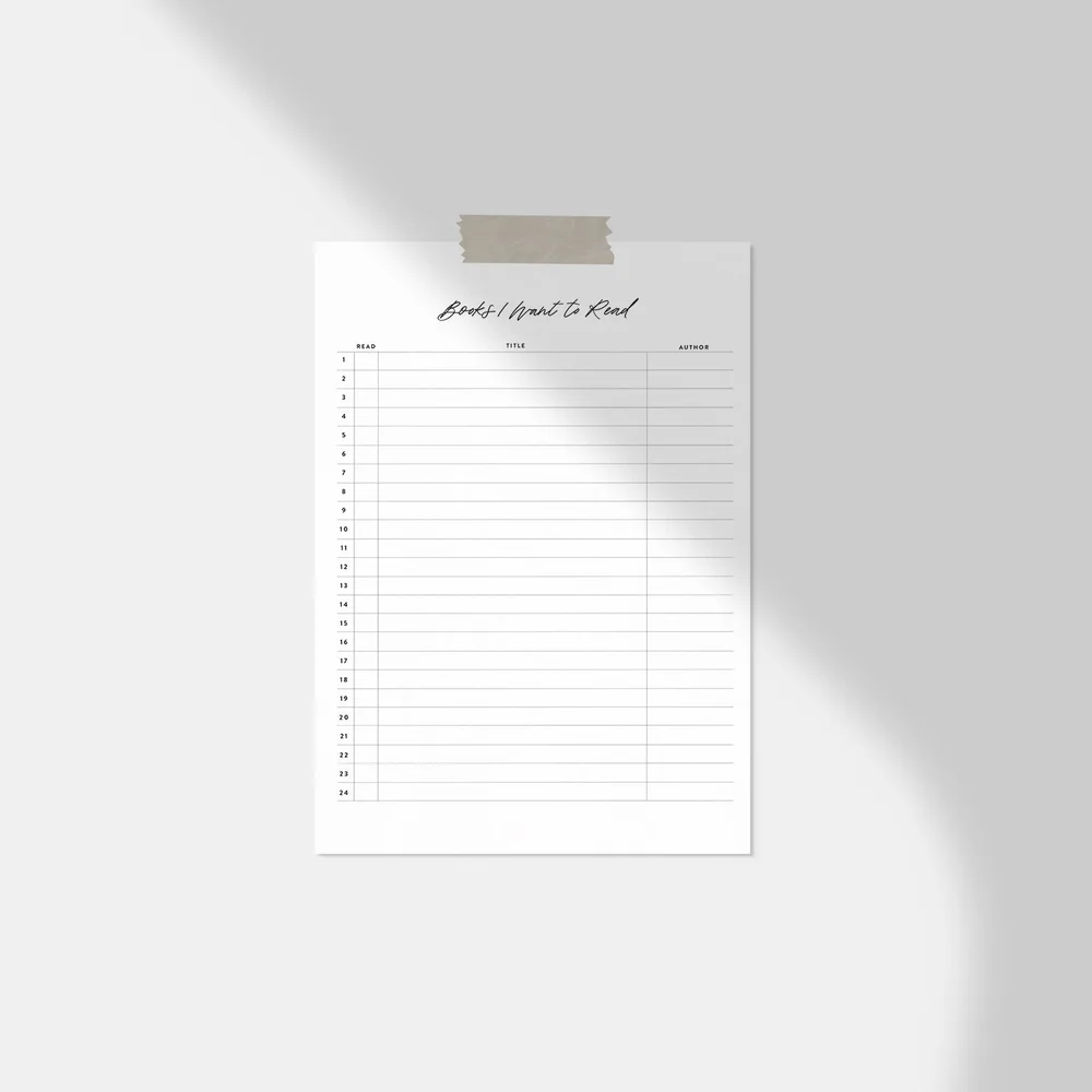 Reading List Free Printables — Margot + Co reading-list-free-printables-margot-co