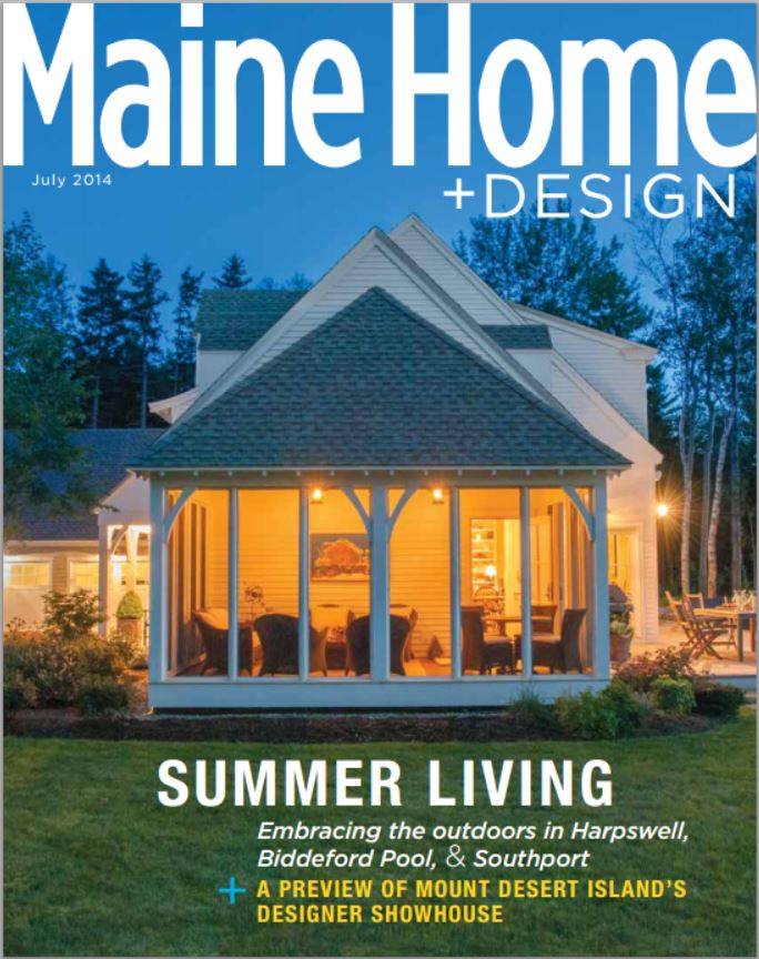 Nautical Chart Wallpaper features a mural found in Maine Home + Design' s July 2014 Issue
