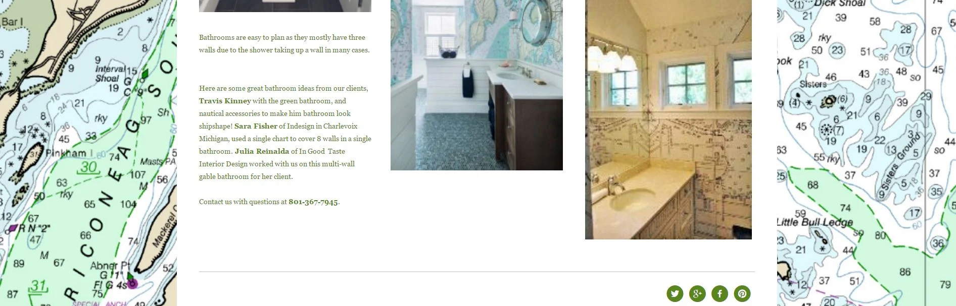 Colorful Casco Bay — Nautical Chart Wallpaper