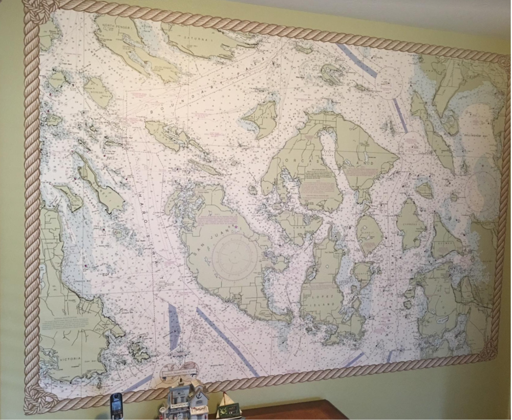 Nautical Chart Wallpaper