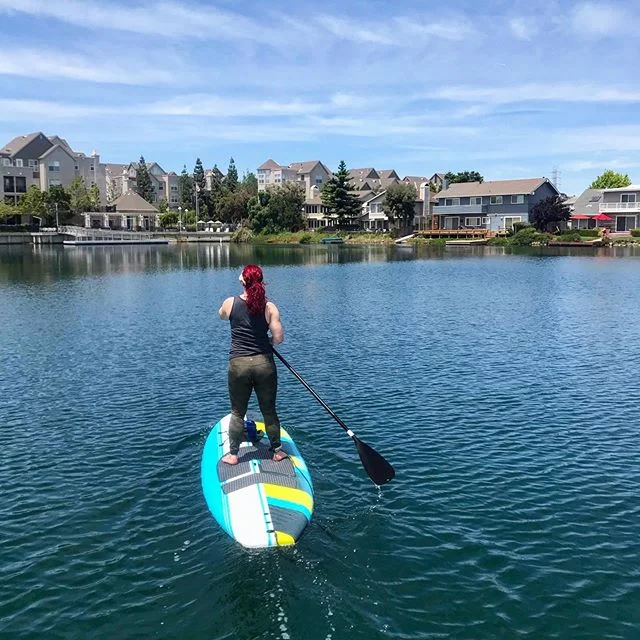 Where you&rsquo;ll find us this summer. I love our home. #sup #waterbaby
