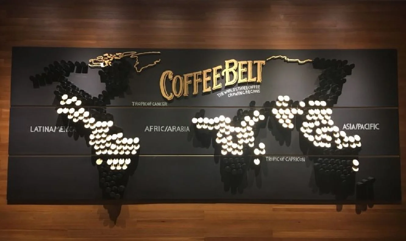 Metal post coffee belt