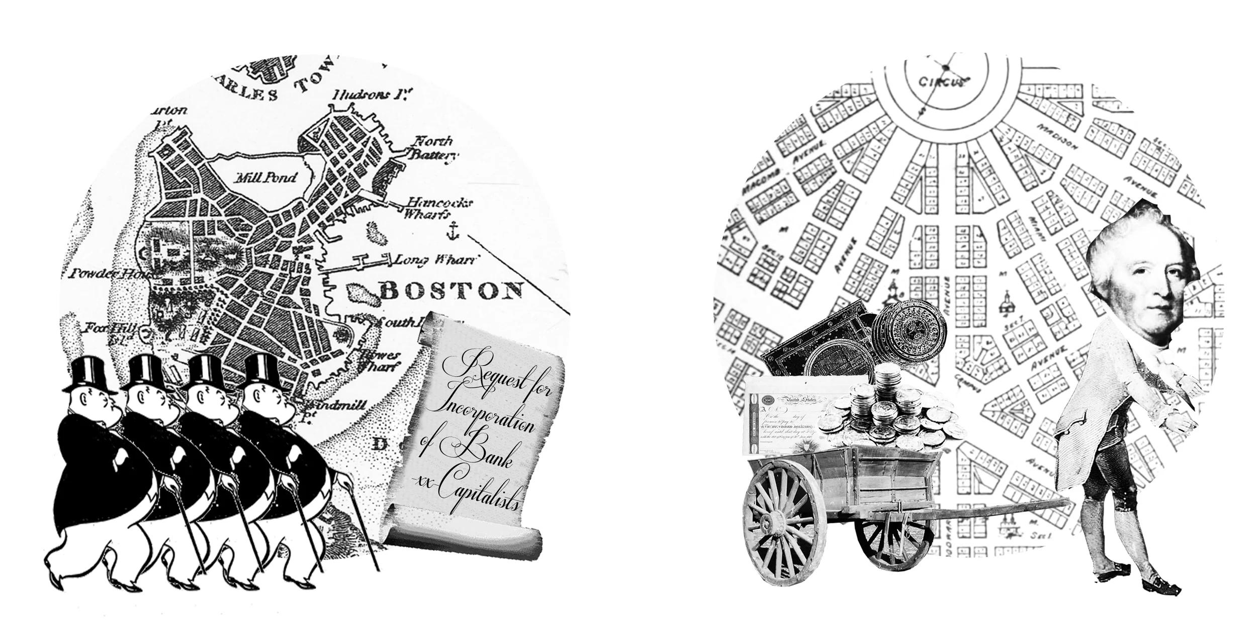 Act 2 Scene 2 1806 Gov. Hull returns to Detroit with prospective cashier from Hull family, bringing with him his bond as cashier in the sum of $15,000, signed by all the petitioners, except Russell Sturgis and a safe door and bar iron for use in the construction of the vault of the new bank building.