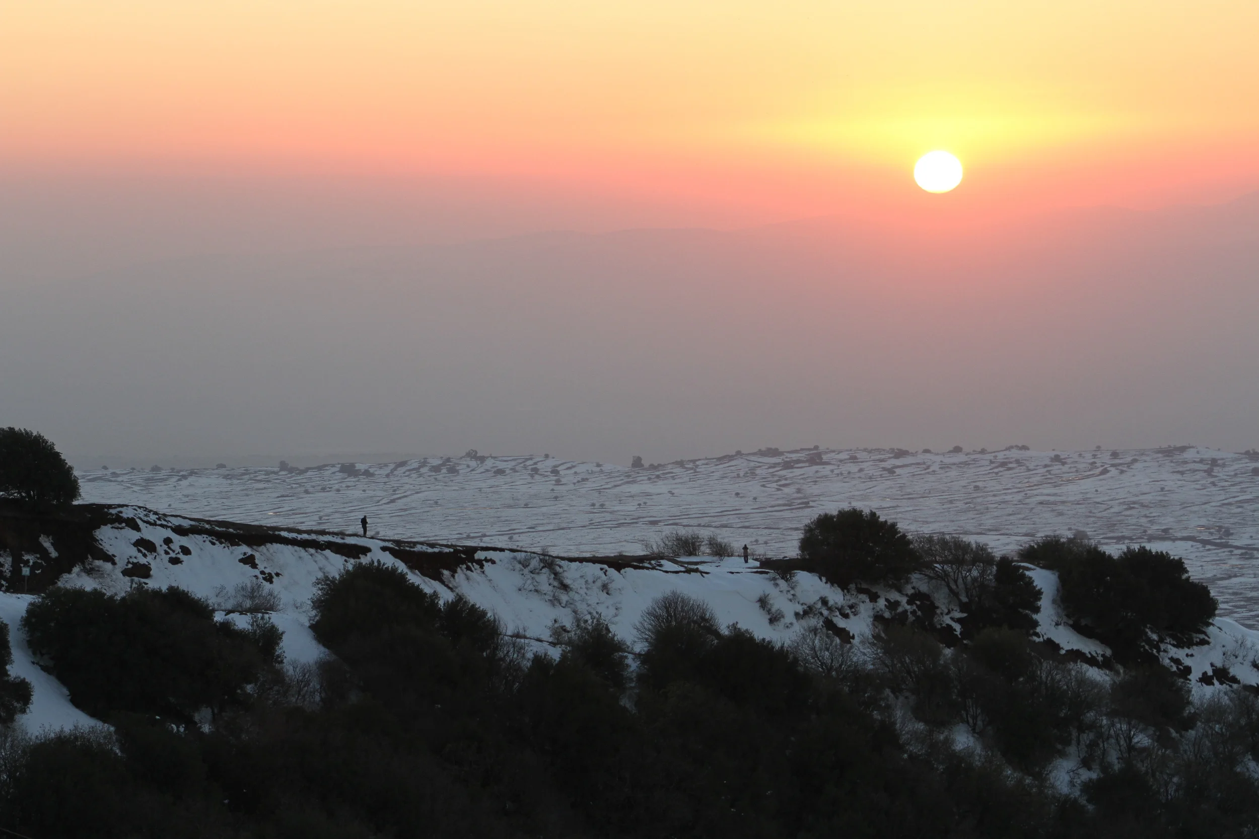 Sunset over Golan Heights