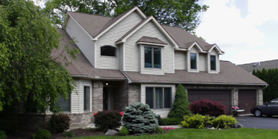 A stately Contemporary on a cul-de-sac close to Binghamton University.