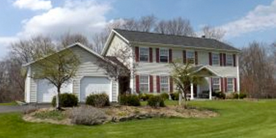 A large, newer Center Hall Colonial in South Vestal.