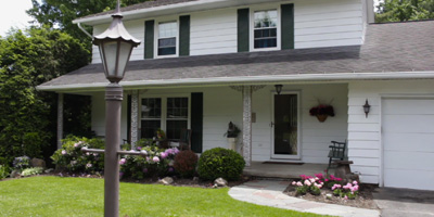 A spacious 2-story home with 3-levels of living and large, private back yard.