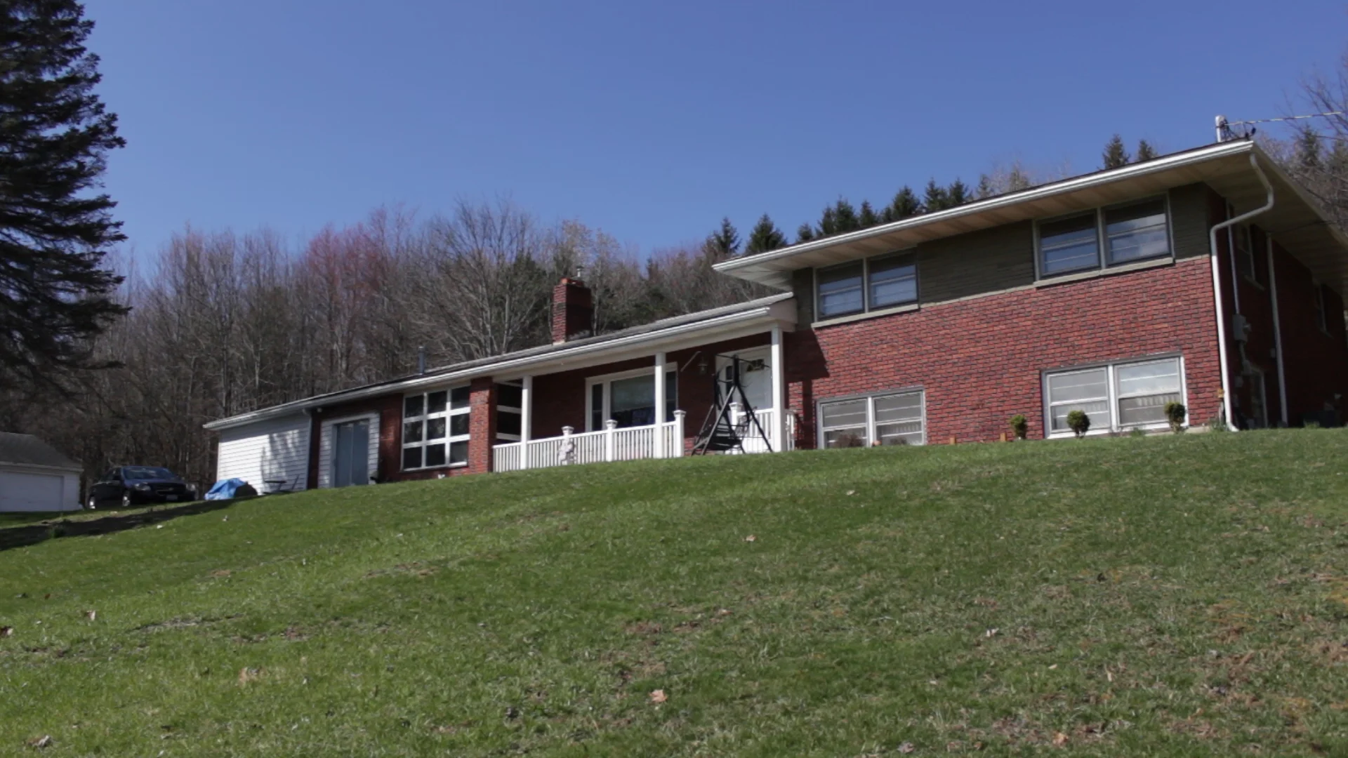 A beautifully updated brick split-level home on over 4 acres.