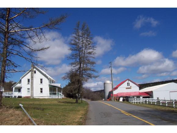 An operating horse farm on over 45 acres with an indoor riding arena.