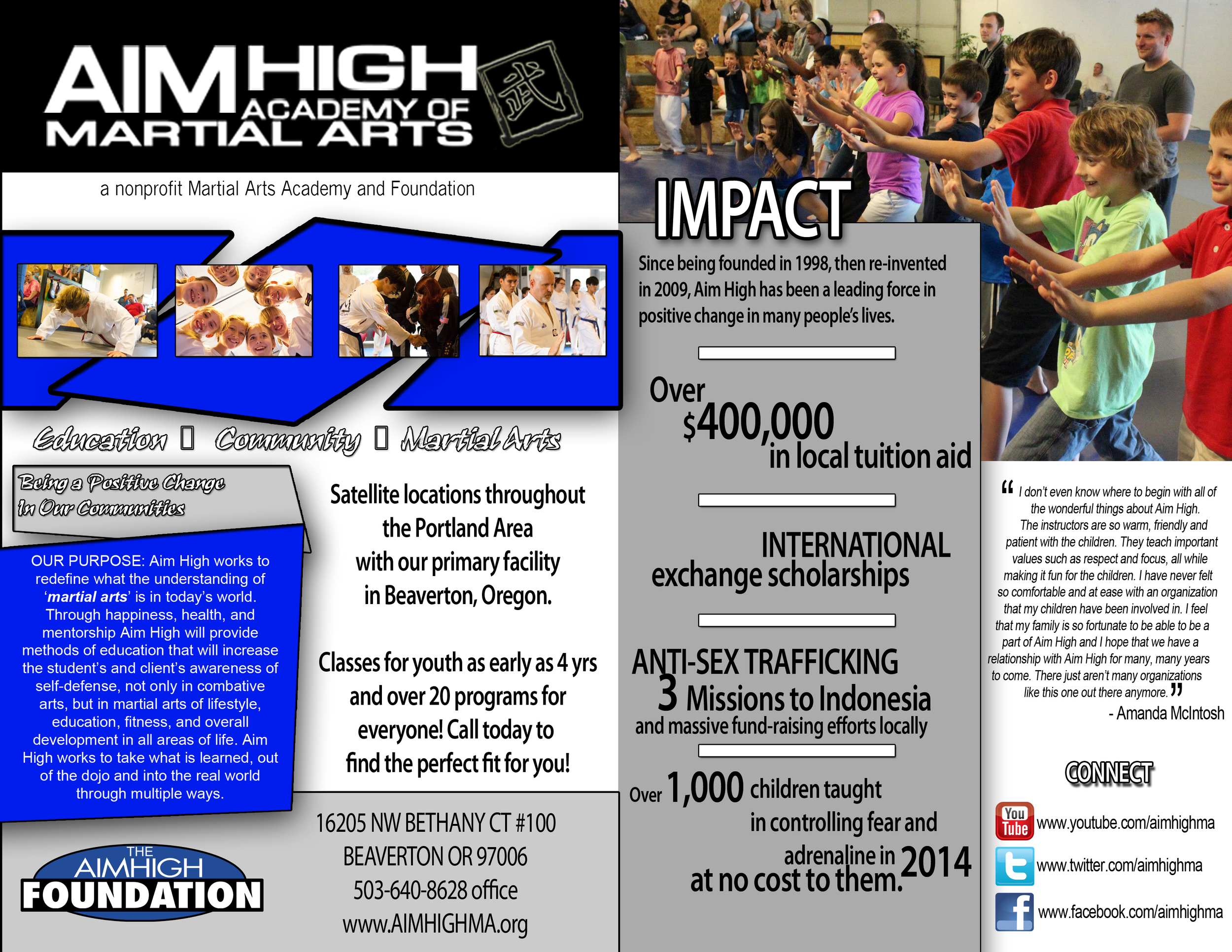 PLEASE CLICK ABOVE TO SEE OUR IMPACT STATEMENT