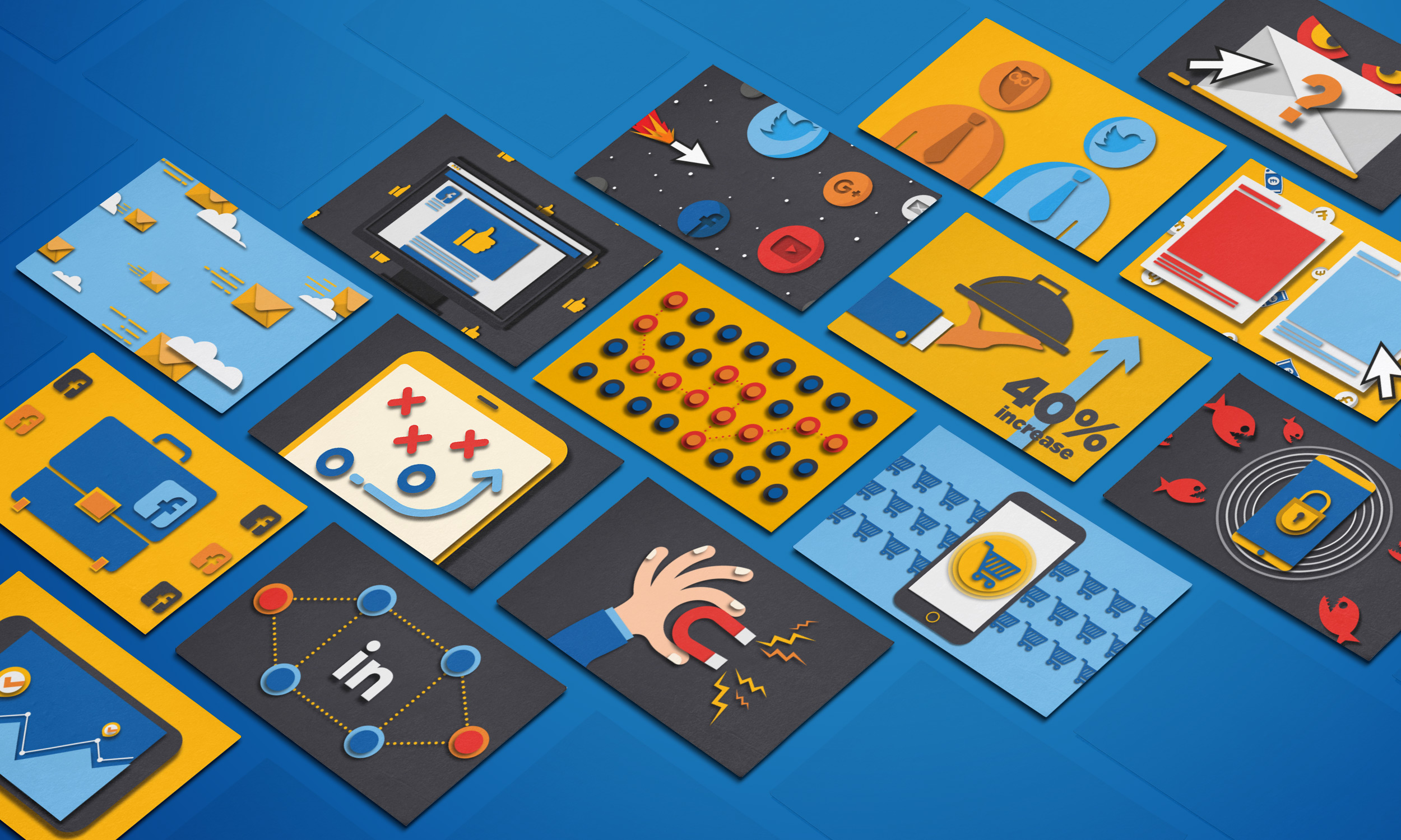 The DigitalBoost brand was created while working at Whitespace. Initial concept illustrations by Katie McPherson . Video animation by Chris Ward .