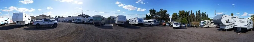 Boats, RVs, Motorhomes,, all with plenty of space for access.