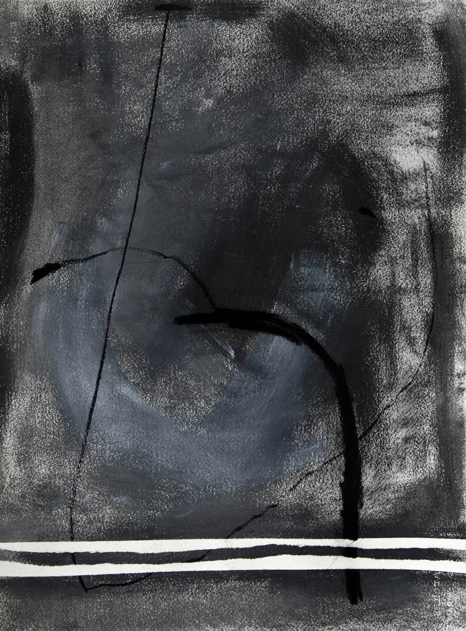 Graphite, charcoal, acrylic paint on paper 77 x 57cm