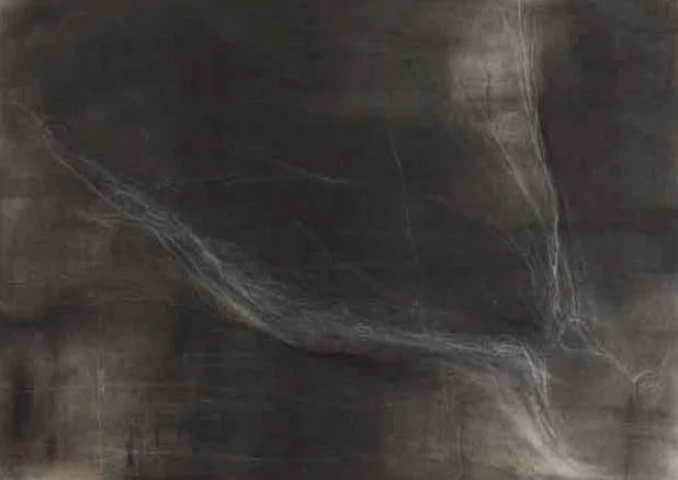 Charcoal, mixed media on paper 77 x 97cm