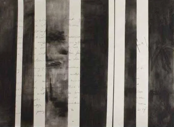 Charcoal, mixed media on paper 77 x 97cm