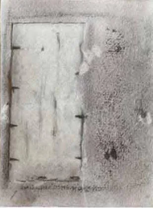 Charcoal, mixed media on paper 40 x 36cm