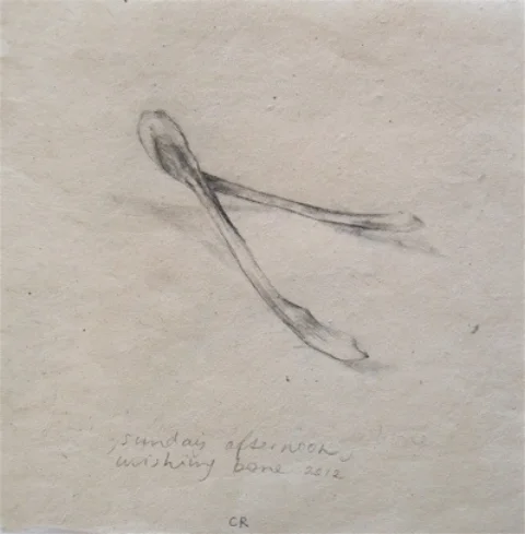 Lead pencil on hand made paper 18 x 18cm