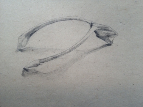  Lead pencil on hand made paper 18 x 18cm 