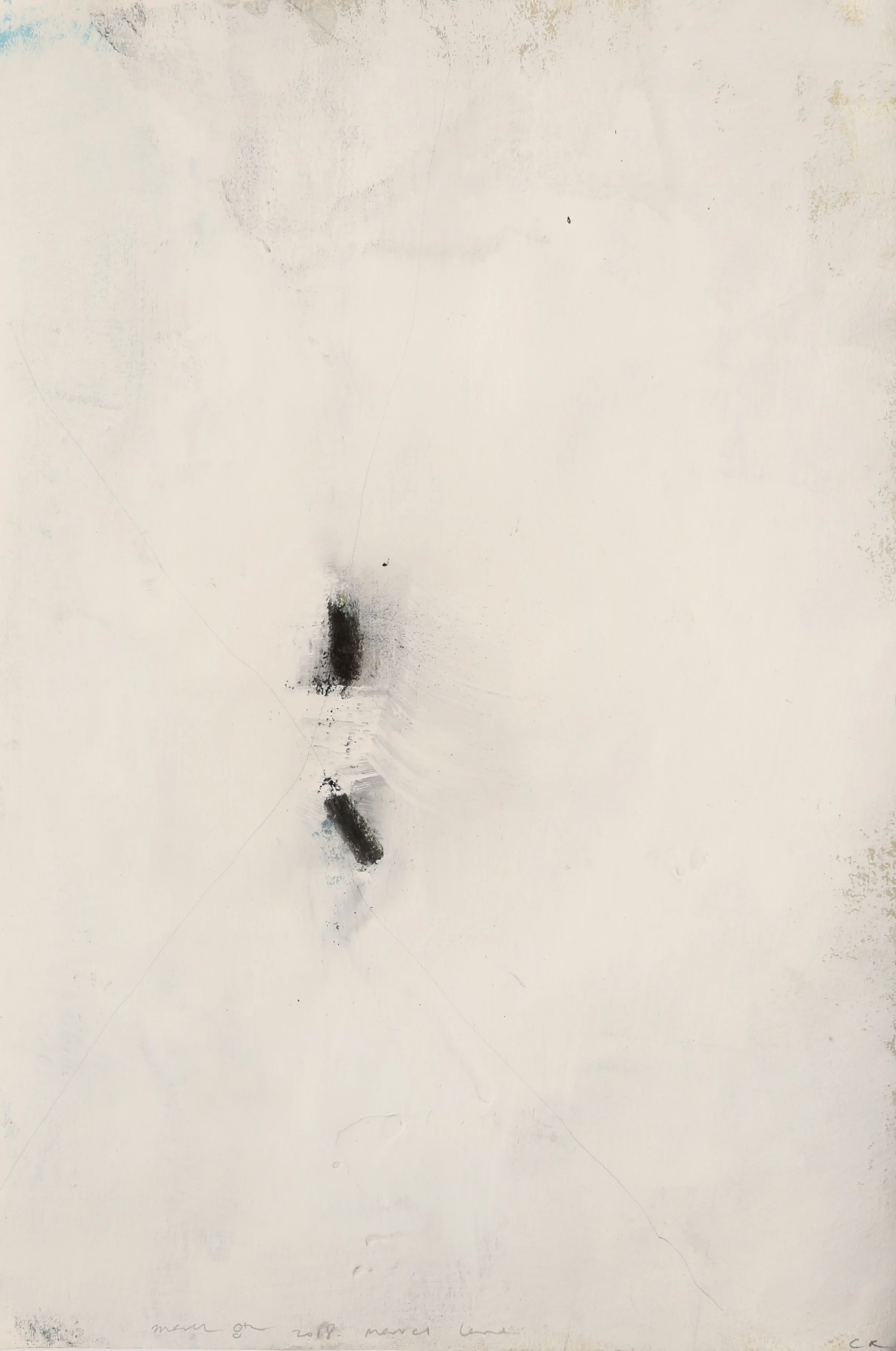  Catching Rain #5  Graphite Charcoal Acrylic Paper  80cm x 60cm  2018 