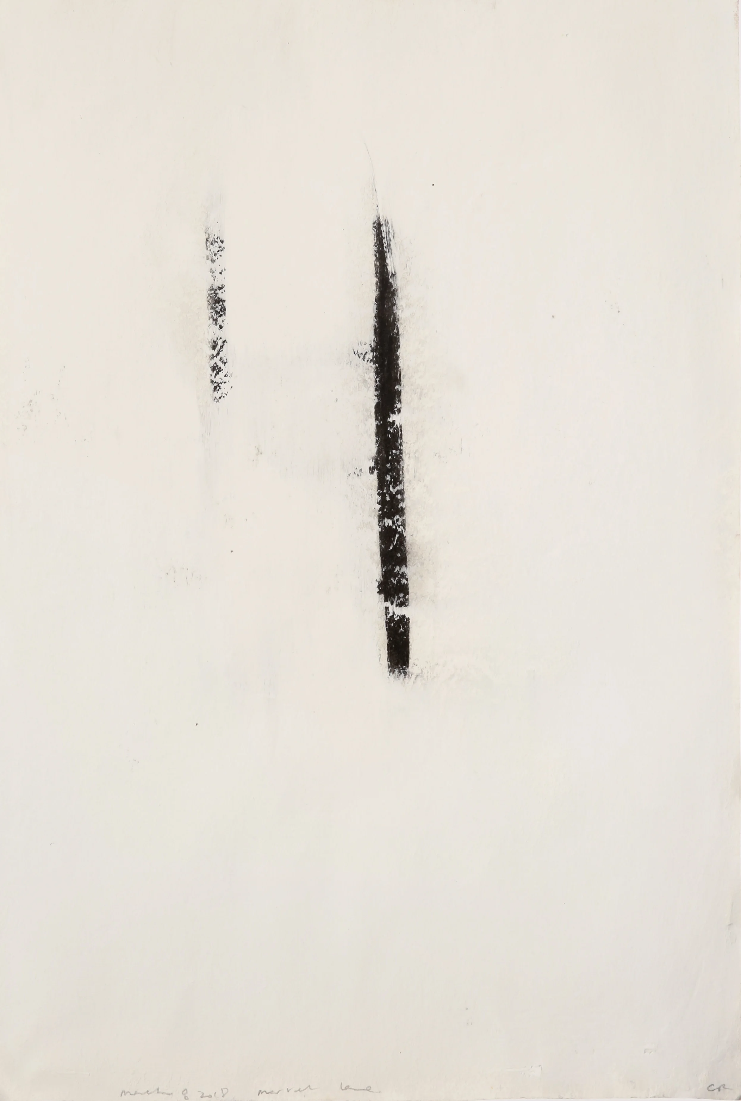  Catching Rain #6  Graphite Charcoal Acrylic Paper  80cm x 60cm  2018 