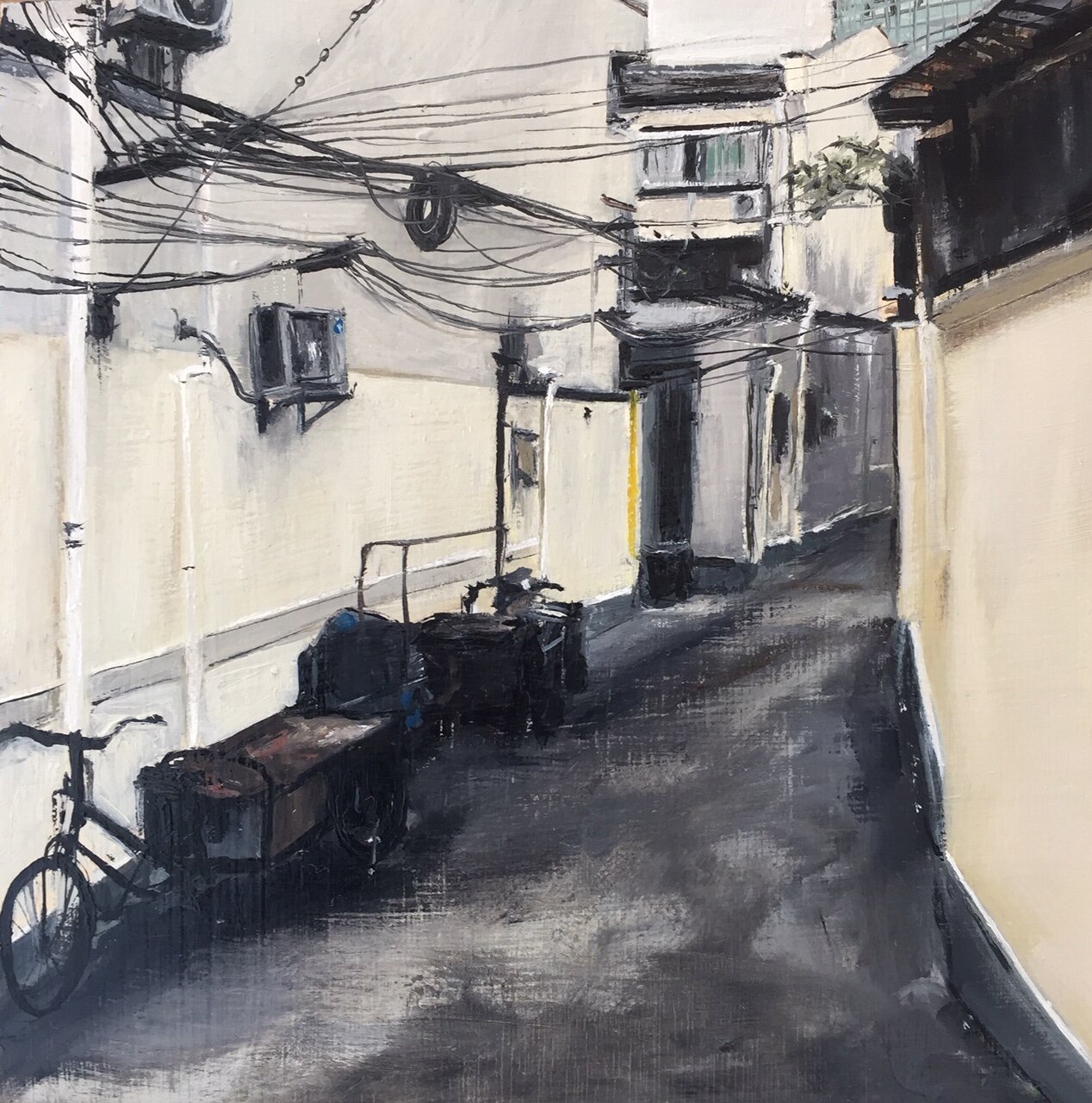 Caitlin Reilly_Remembering Shanghai  #3_oil on wood_30cm x 30cm_2019___2991.JPG