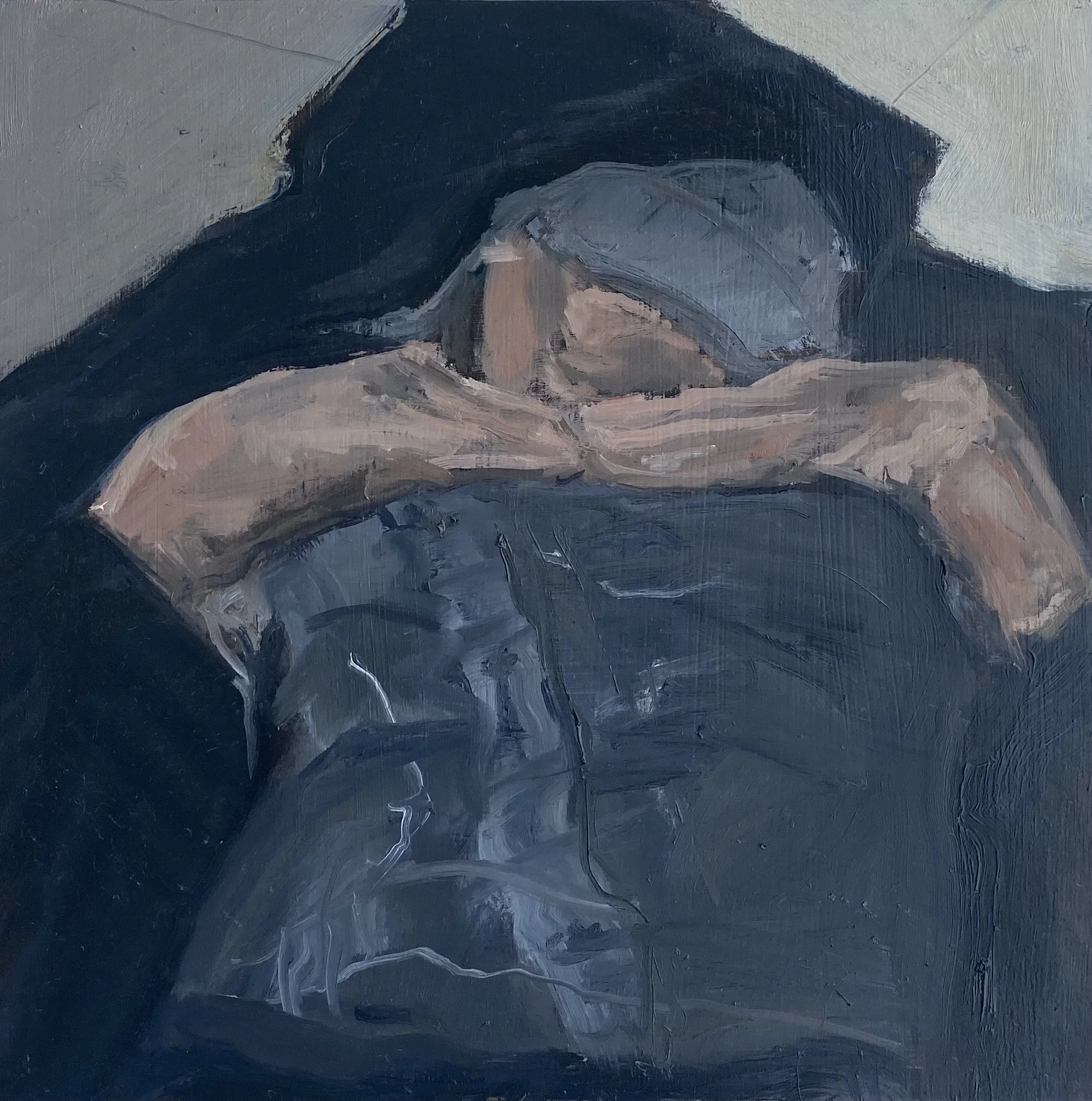 Upper body Study of Anonymous Sleeper _Oil on wood_30 x 30cm_Caitlin Reilly.jpg