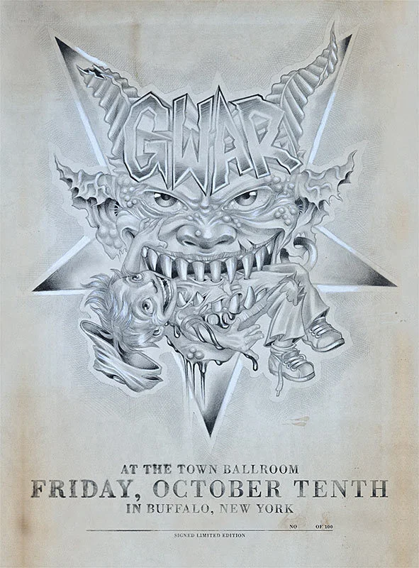 GWAR GIG POSTER