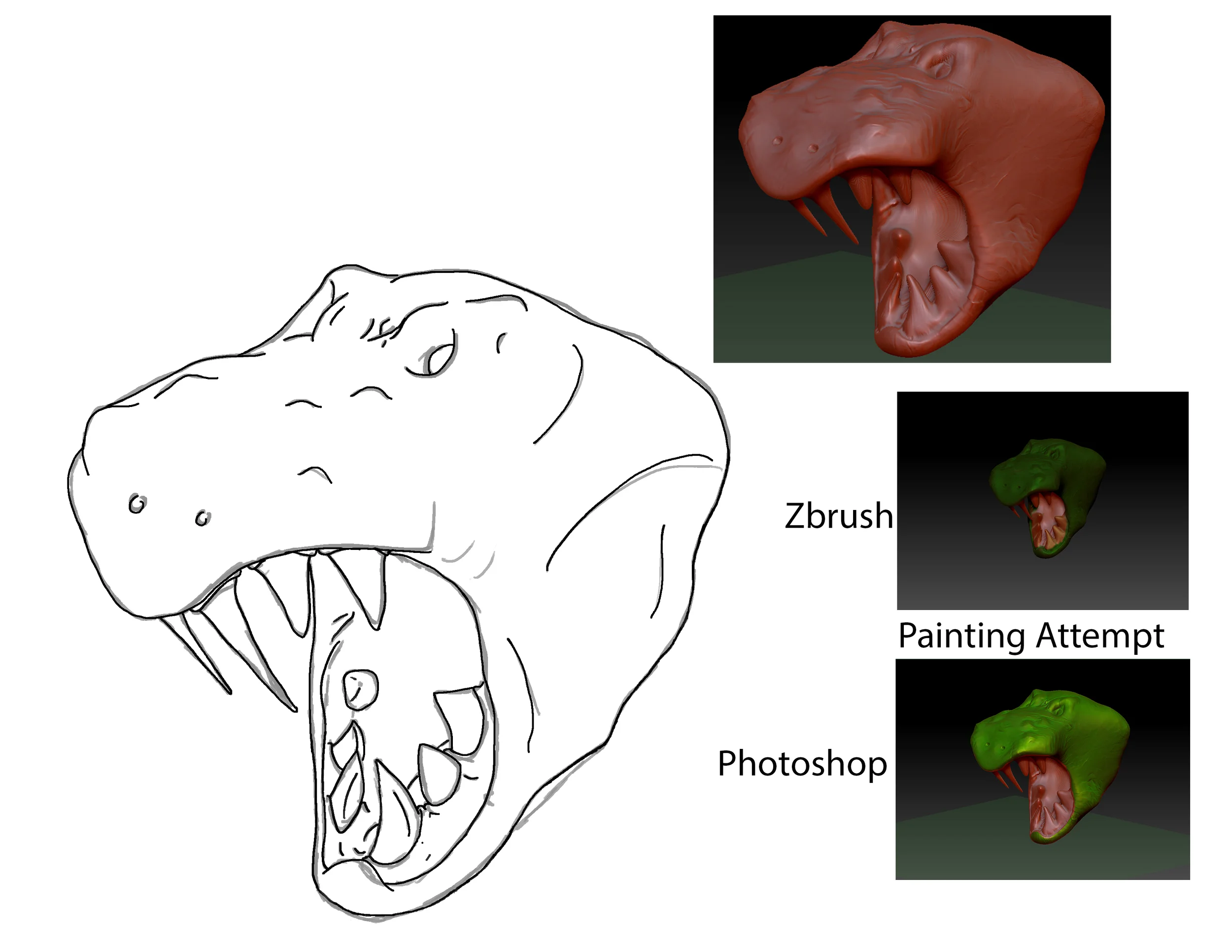 Some kind of dinosaur I think. Was just playing with the tools and this is what happened.