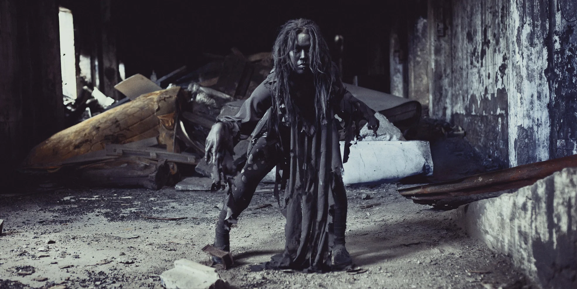 Hannah Tasker-Poiand as the Black Raven.