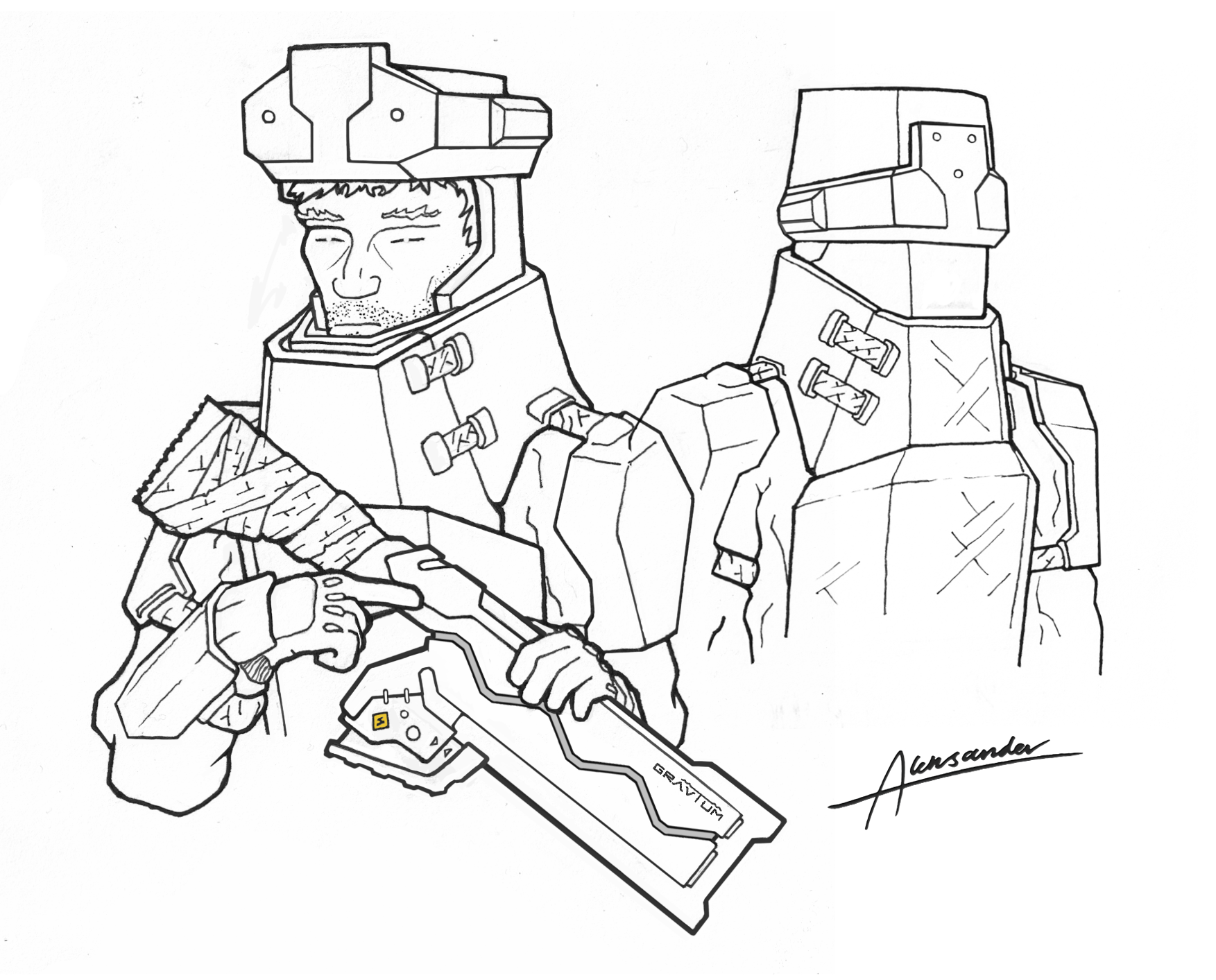 More character concepts available here as part of my FACES OF THE FUTURE project