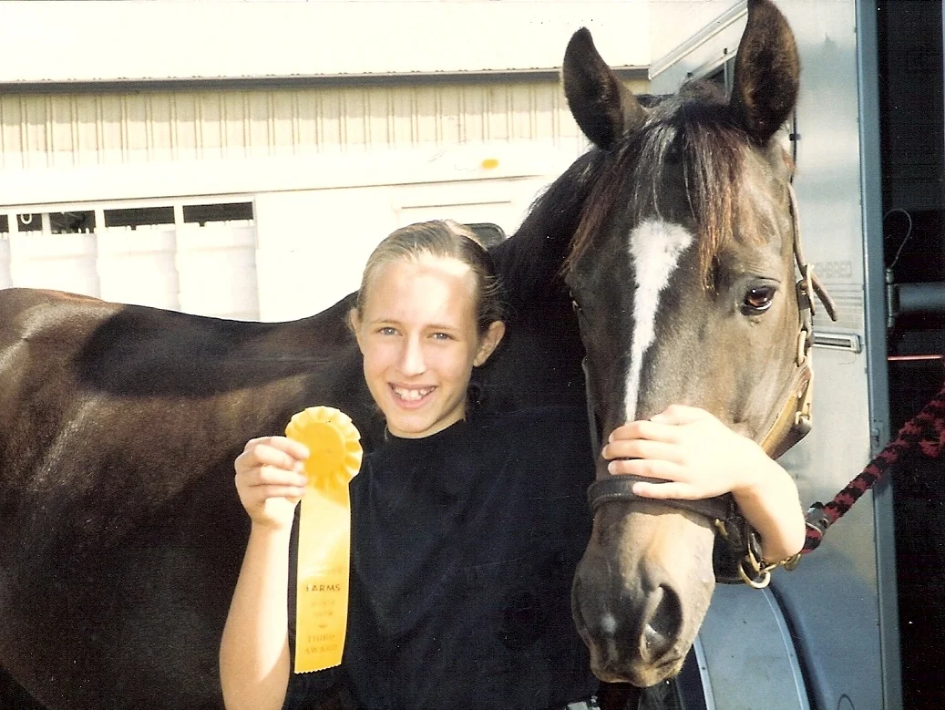 At my first horse show with Pinstripe