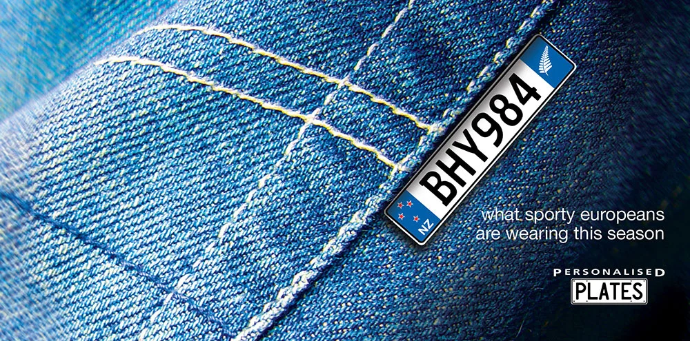 personalised plates - magazine ad